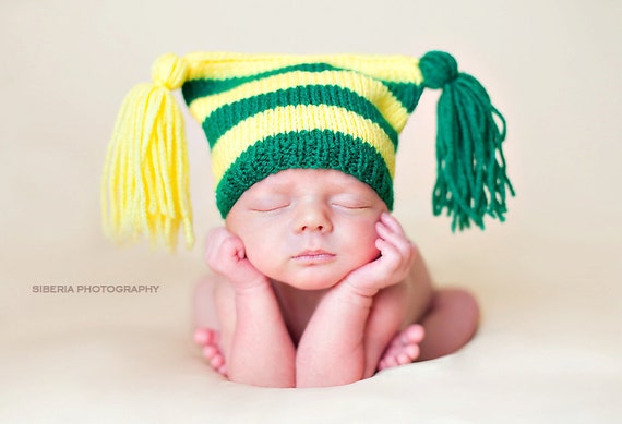 yellow newborn hat