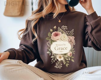 Vintage Floral Bouquet Christian PNG, Pink Rose Hydrangea Faith, POD Shirt File Gift for Christian Woman Elegant Botanical Wedding Aesthetic