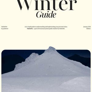 Echte winterkleurenanalysegids: e-boek persoonlijk palet (16 seizoenen) | Editie januari 2026