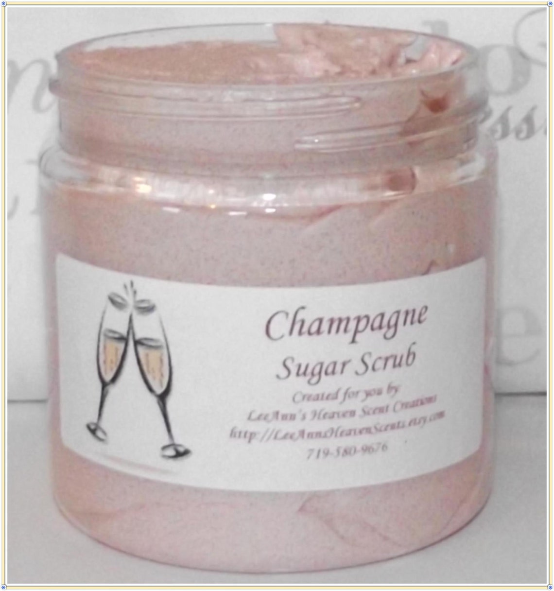pink champagne sugar scrub