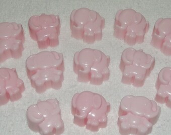 Mini Elelphant Soap Set, Glycerin Soap Set, Baby Shower Elephant Soaps, Elephant Favors, Elephant Soap, Elephant Shower Favors