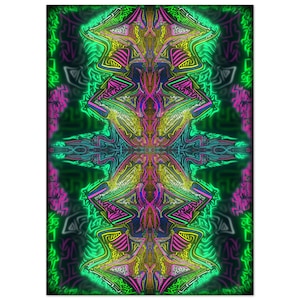 Cryptical Owl (Bloom) - Psychedelic Artwork - 50x70
