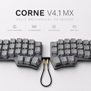 Corne V4.1 MX Split Keyboard | Ergonomic Hot Swap Wired | Pre Built Custom Keyboard VIA RGB