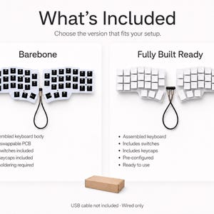 Corne V4.1 Split Keyboard Low Profile Choc | Pre Built Ergonomic Keyboard | Hot Swap Keycaps Vial image 18