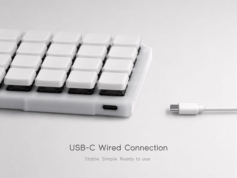Corne V4.1 Split Keyboard Low Profile Choc | Pre Built Ergonomic Keyboard | Hot Swap Keycaps Vial image 5