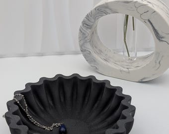 Vassoio Conchiglia in Eco Resina | Porta Gioielli Minimalista | Organizer Handmade | Svuota Tasche Design Naturale | Arredo Casa Moderno