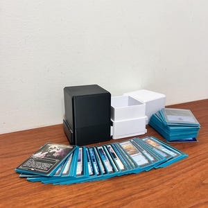 mtg modular commander deck Kabinka Box, 9-in-1 TCG Card Storage Box UAONO MTG Deck Box, 6-Deck