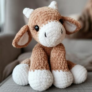 Coblie the Cow Crochet Pattern: Velvet Amigurumi (PDF Pattern)