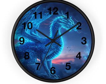 Mystical Dragon Wall Clock - Fantasy Home Decor