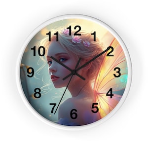 Dreamy Fairy Wall Clock, Enchanted Home Decor