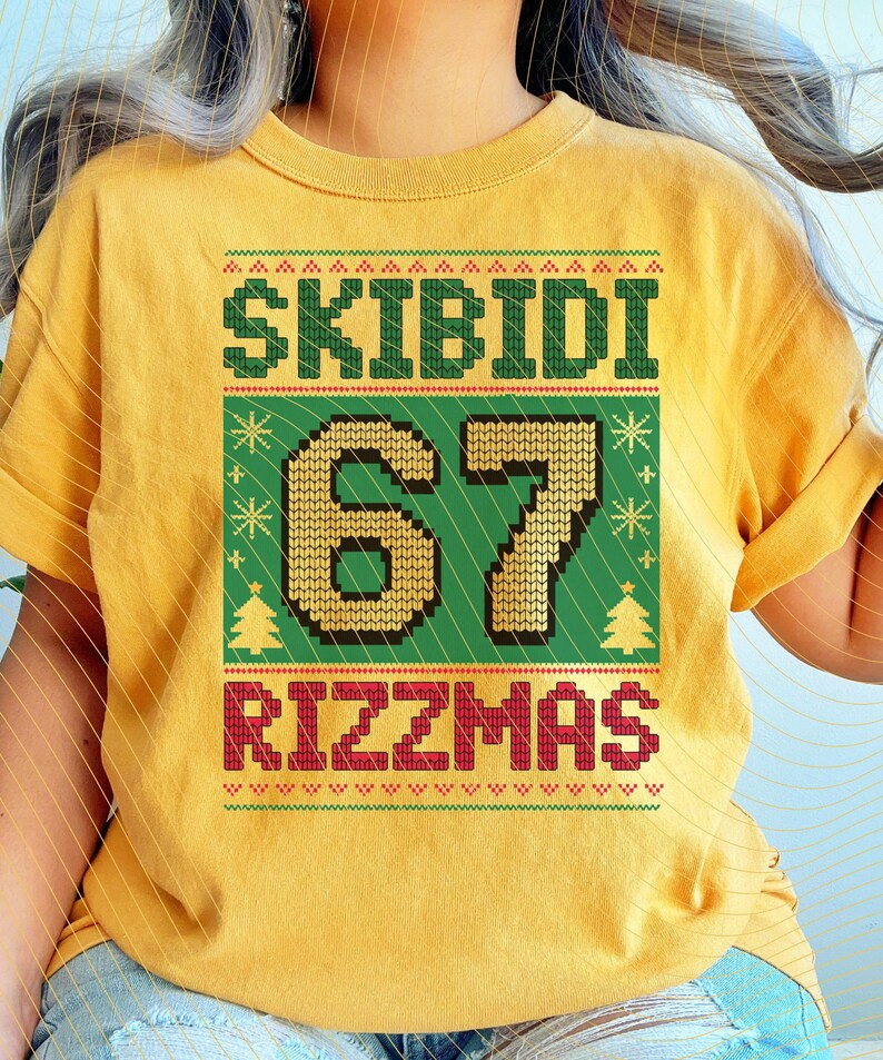 SKIBIDI 67 RIZZMAS Funny Six Seven Meme Christmas PNG - Etsy