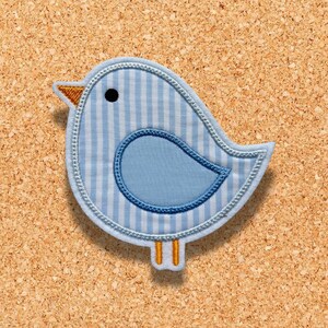 Vogel ~ Aufnäher ~ Applikation ~ Bügelbild