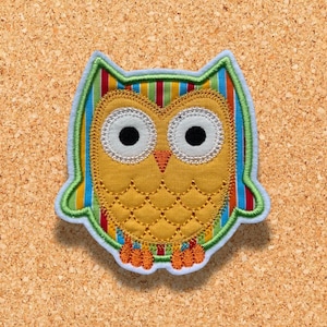 Eule ~ Aufnäher ~ Applikation ~ Bügelbild