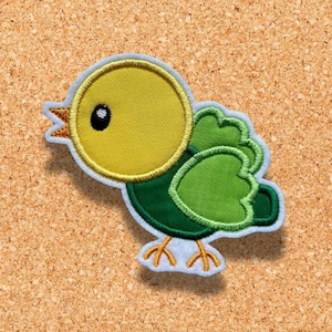 Vogel ~ Aufnäher ~ Applikation ~ Bügelbild