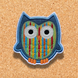 Eule ~ Aufnäher ~ Applikation ~ Bügelbild