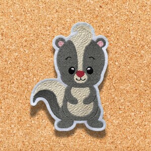 Stinktier ~ XL Aufnäher ~ Applikation ~ Bügelbild