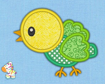 Stickdatei ~ Applikation ~ Vogel