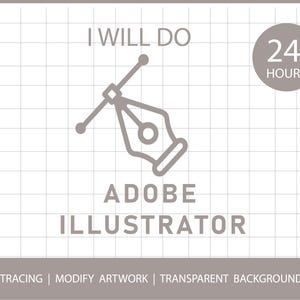 Anpassad Adobe Illustrator-vektorspårning och modifiering av konstverk – leverans inom 24 timmar