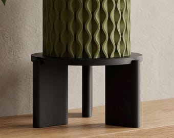 Modern Plant Stand, Pedestal for decoration, Round Stand for Indoor Use, Gift for Plant Lover