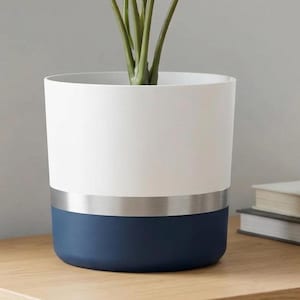 3D Printed Planter, Equinox Series, 2 sizes, drip tray with drainage, multiple color options