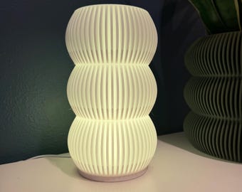 Ripple Accent Glow Light 3D Printed Bubble Table Lamp Multicolor LED