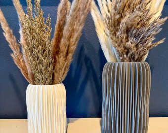 Vaso moderno NOVA Design minimalista Fiori secchi a coste