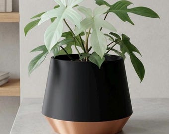 Vaso Vertex con drenaggio e vassoio raccogligocce, vaso a bolle stampato in 3D per amanti delle piante da interno, triplo