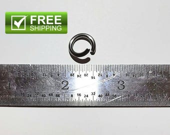 304 Stainless Steel 2mm Open Jump Rings  8mm I.D. 4.0 AR