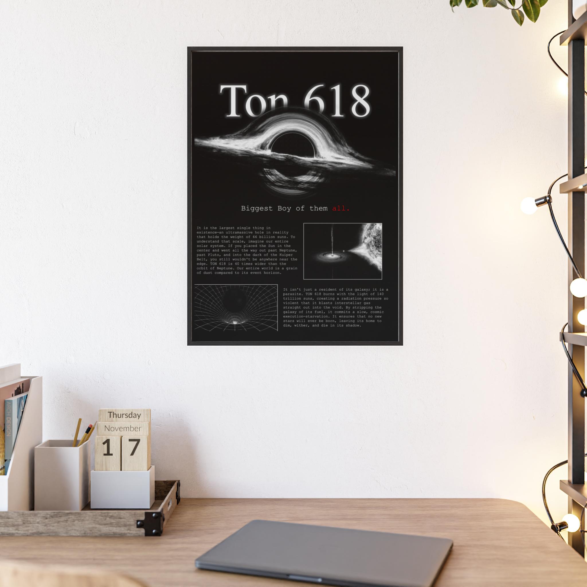 Ultramassive Black Hole Poster - TON 618 Space Art Print Astronomy Gift ...