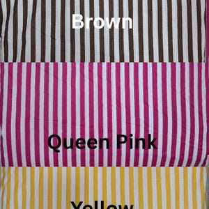 Yellow Striped Cotton Curtain Panel, Hand Block Printed Boho Farmhouse Curtain, Tie Top Custom Window Drape image 7