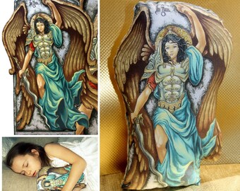 Soft Christian Religious Doll Pillow Saint Michael the Archangel