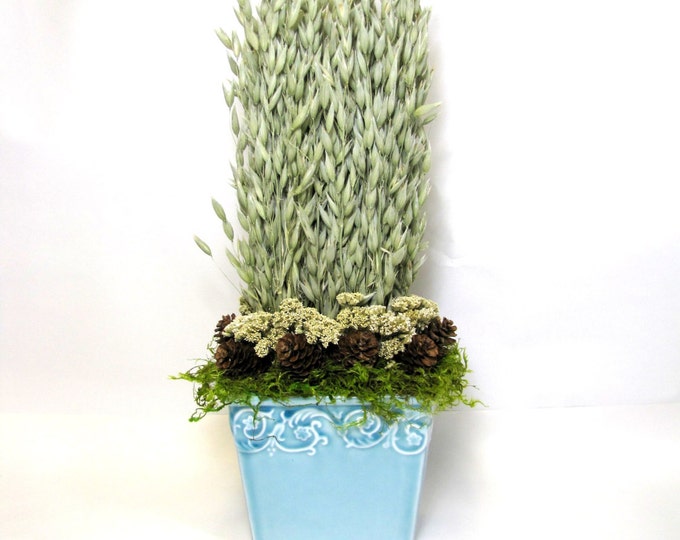 Contemporary Dried Floral Arrangement Etsy