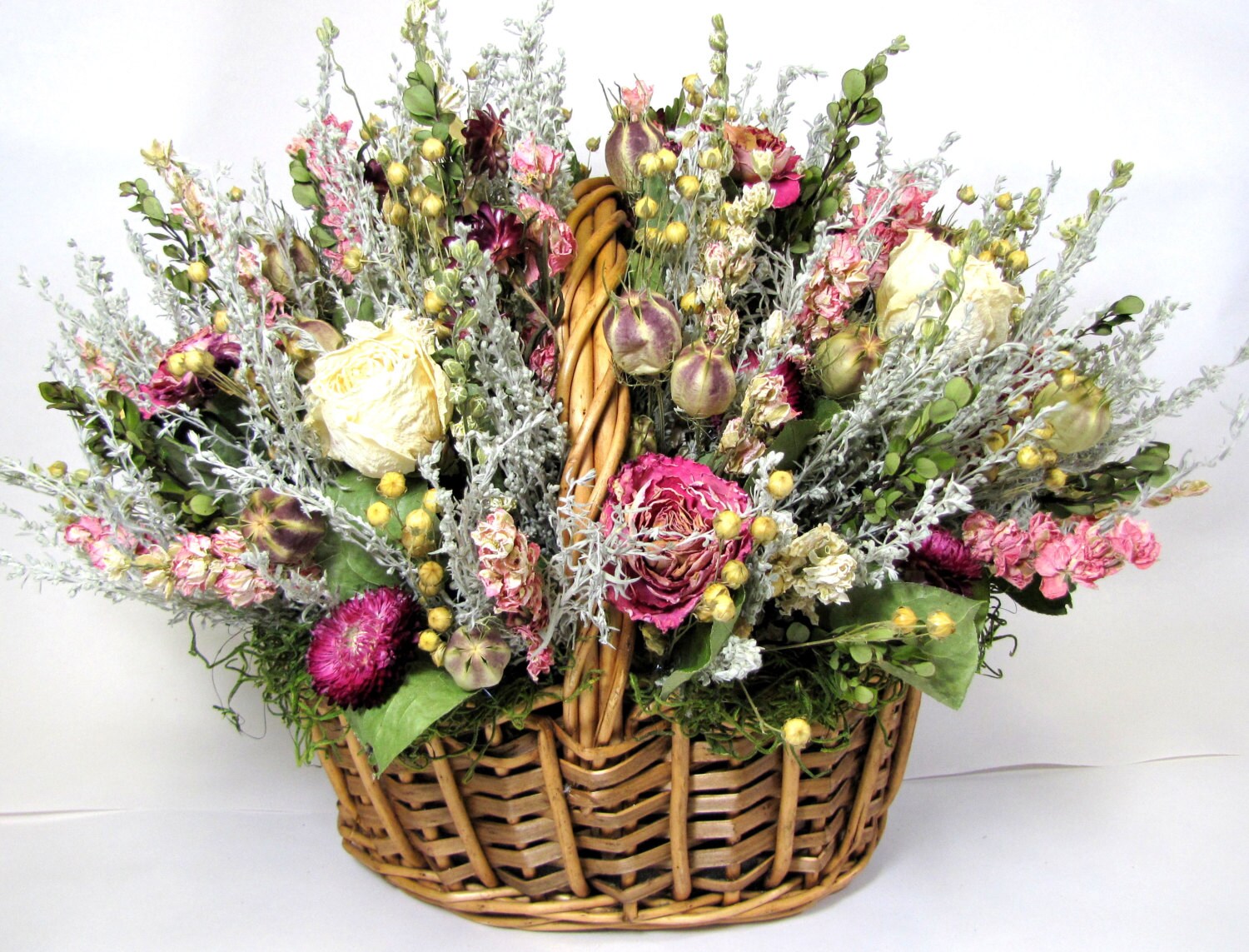 Dried Floral Arrangement Mother's Day Dried Flowers Etsy
