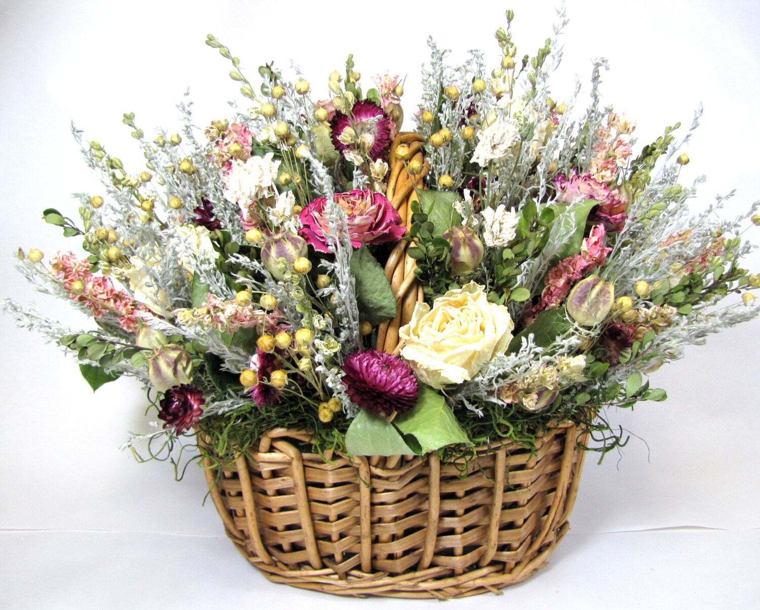 Dried Floral Arrangement Mother's Day Dried Flowers Etsy