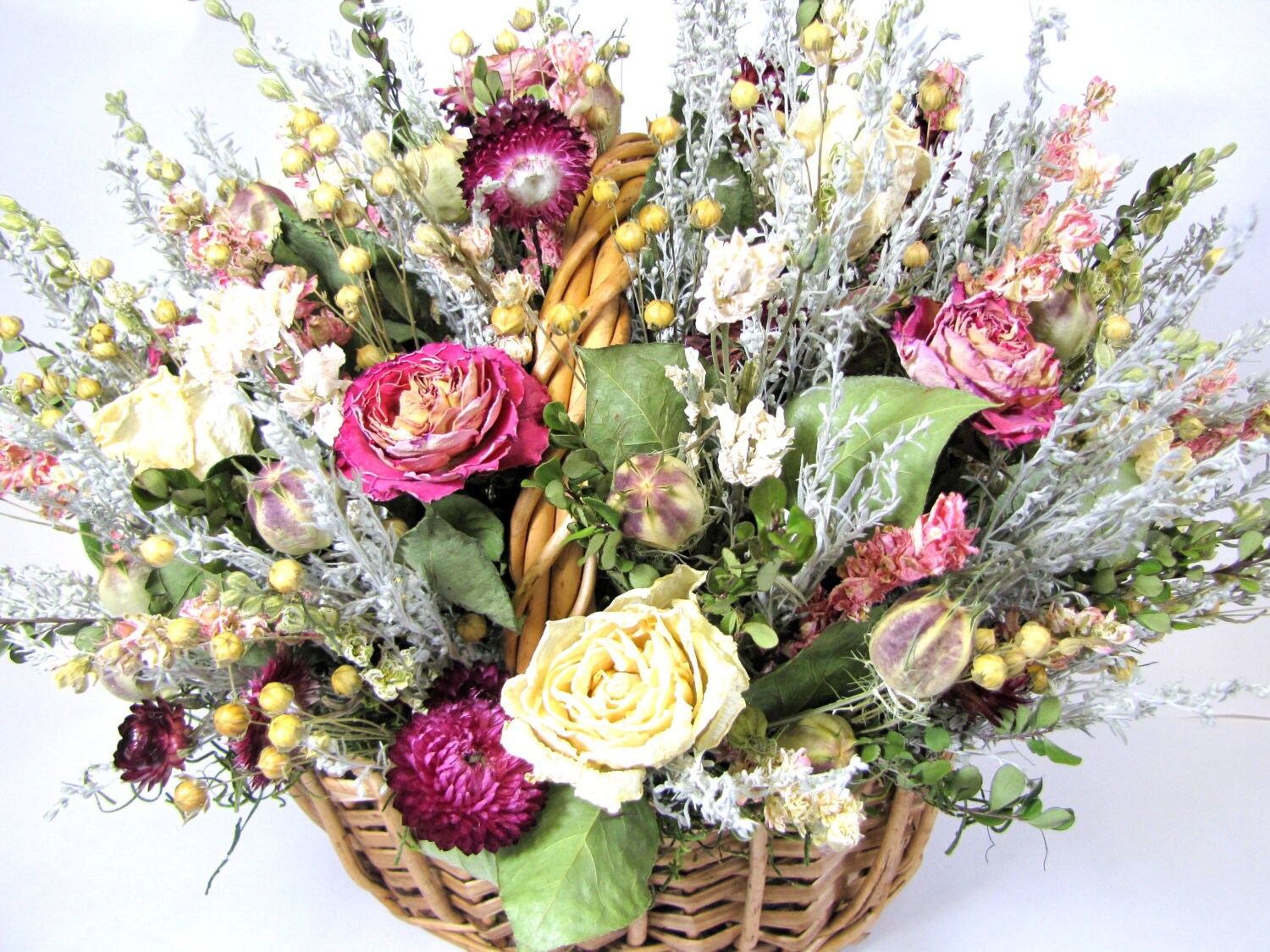 Dried Floral Arrangement Mother's Day Dried Flowers Etsy