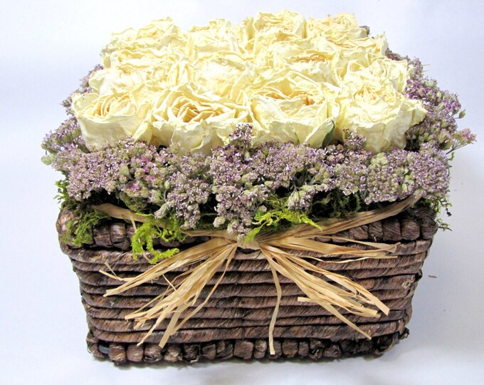 Contemporary Dried Floral Arrangement Modern Floral Etsy