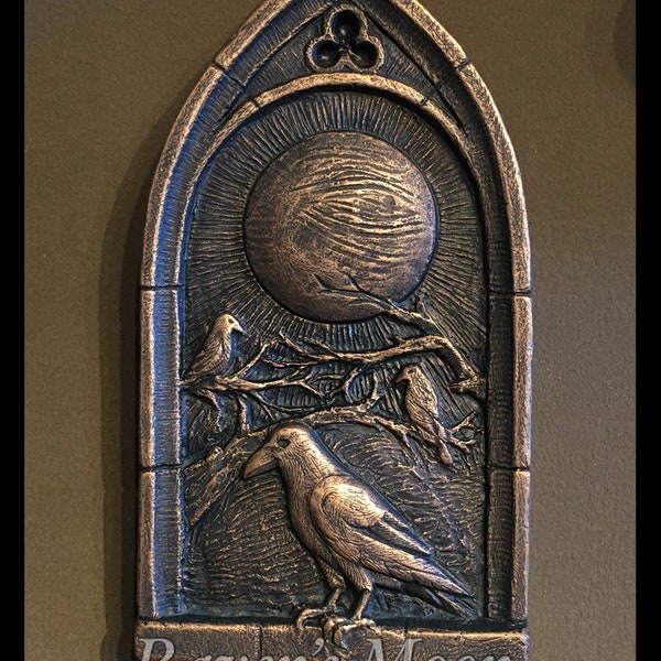 Raven's Moon wall plaque by Jay Hungate
