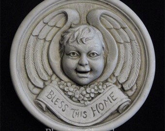 Blessing Cherub plaque by Jay W. Hungate