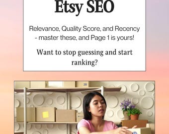 Etsy Seller Success Toolkit | Rank on Page 1 with Keyword Strategy, Tags & Conversion Optimization