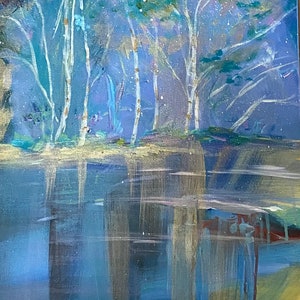 Large acrylic painting.  Limited time.   Free shipping