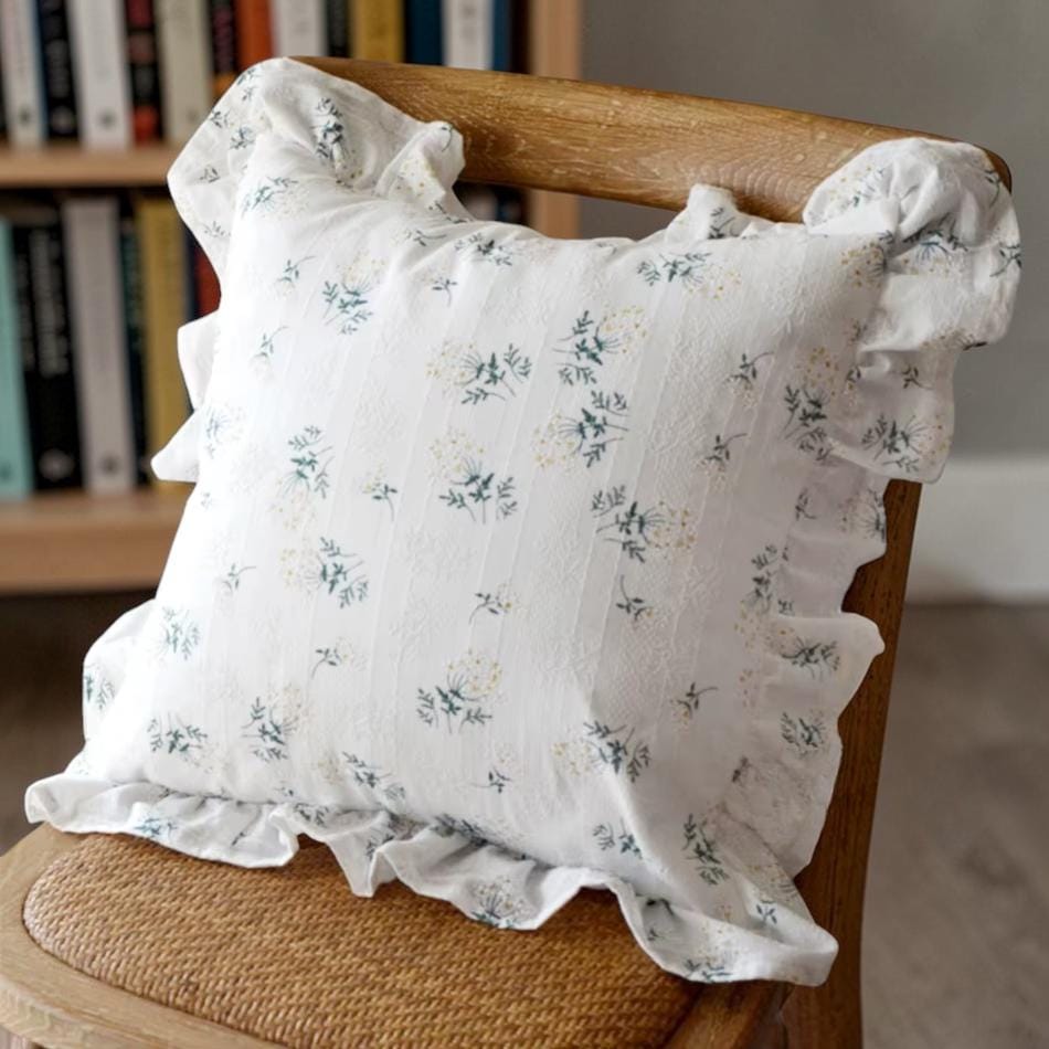 Housse De Coussin Laura Ashley Georgina - Coussin Oblong, Jacquard Floral, Gris Charbon