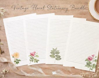 vintage-floral-lined-stationery-bundle-printable-cottagecore-writing