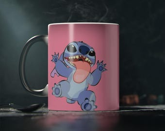 Personalized Lilo and Stitch Mug, Ohana Color-Changing Mug, Gift