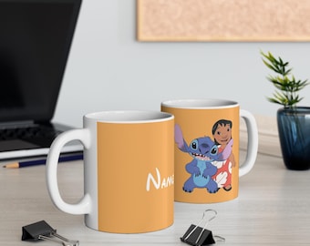 Personalized Lilo and Stitch Mug, Ohana Gift, Color-Changing 11oz
