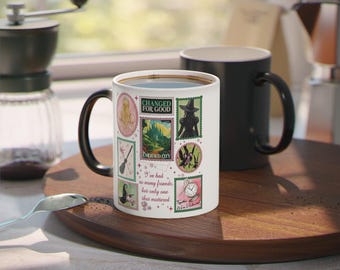 Changed for good, Wicked inspired, Defying Gravity Mug, Colour Changing Mug, Broomstick Personalised Mug, Wizard Movie Fan Mug 11oz W10