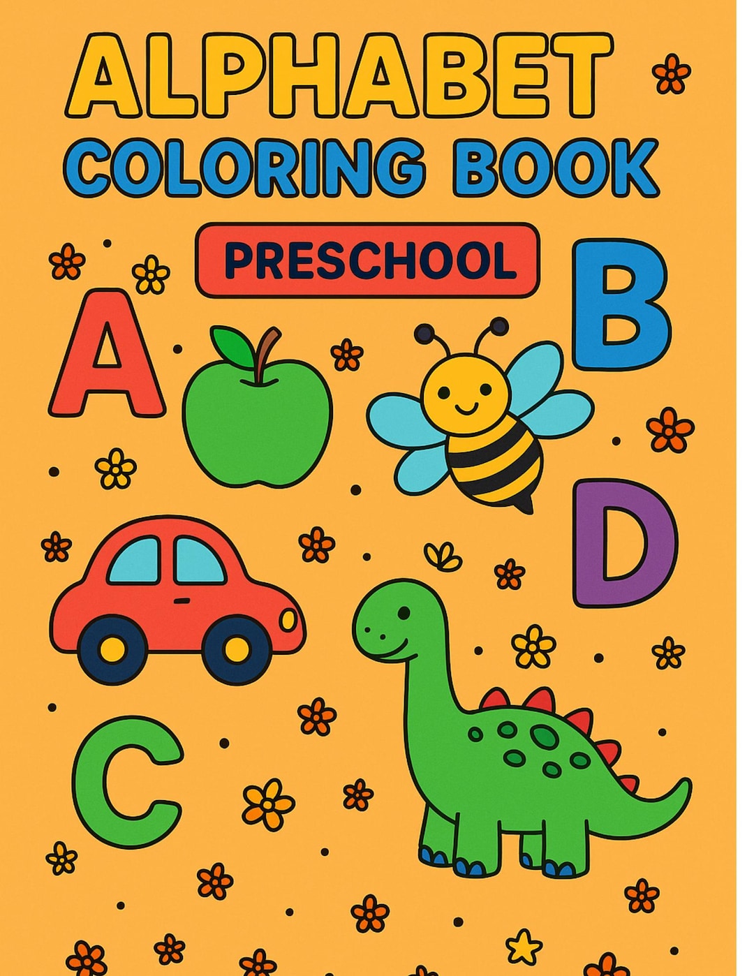 Printable Alphabet Coloring Book for Kids A to Z Educational Preschool ...