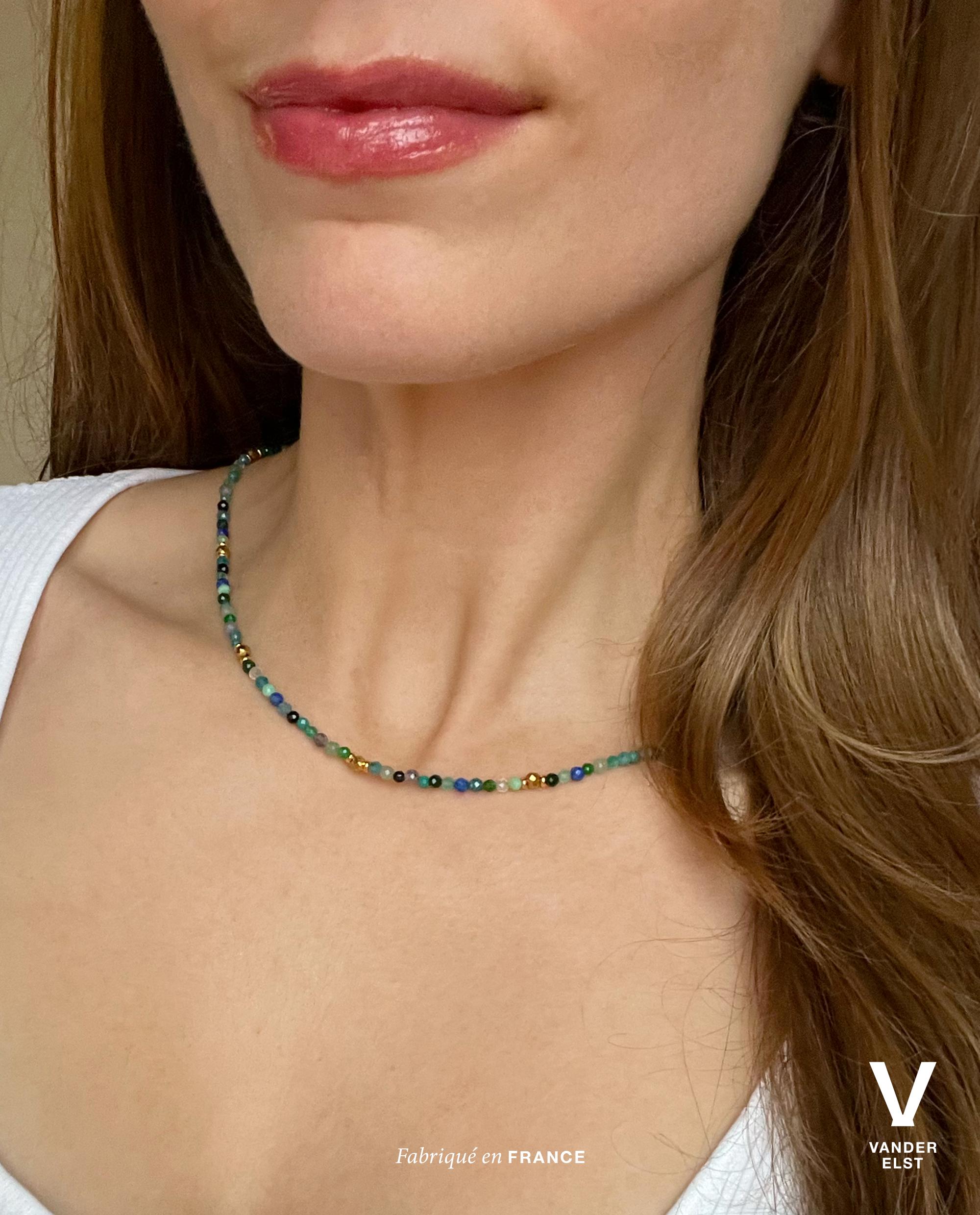 Collier En Pierres Naturelles – Quartz Orange, Pièce Unique Et Superbe !