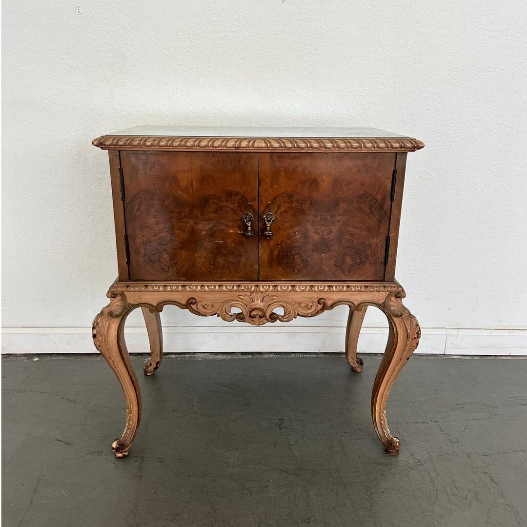 Jm Rococo Antique French Rococo Revival Nightstand - Etsy