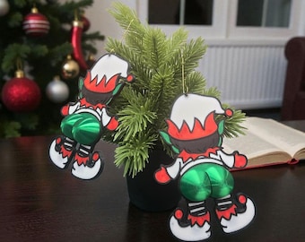 Adorno de duende navideño