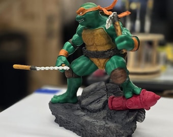 Figuras de arte de fans de Miguel Ángel de las Tortugas Ninja